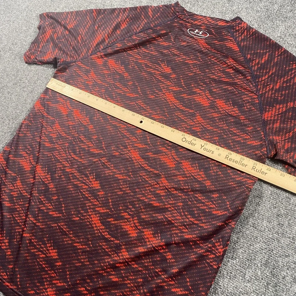 Boston Red Sox Fire Camo MLB Baseball Short Sleeve Shirt Mens L Under Armour - Picture 8 of 8